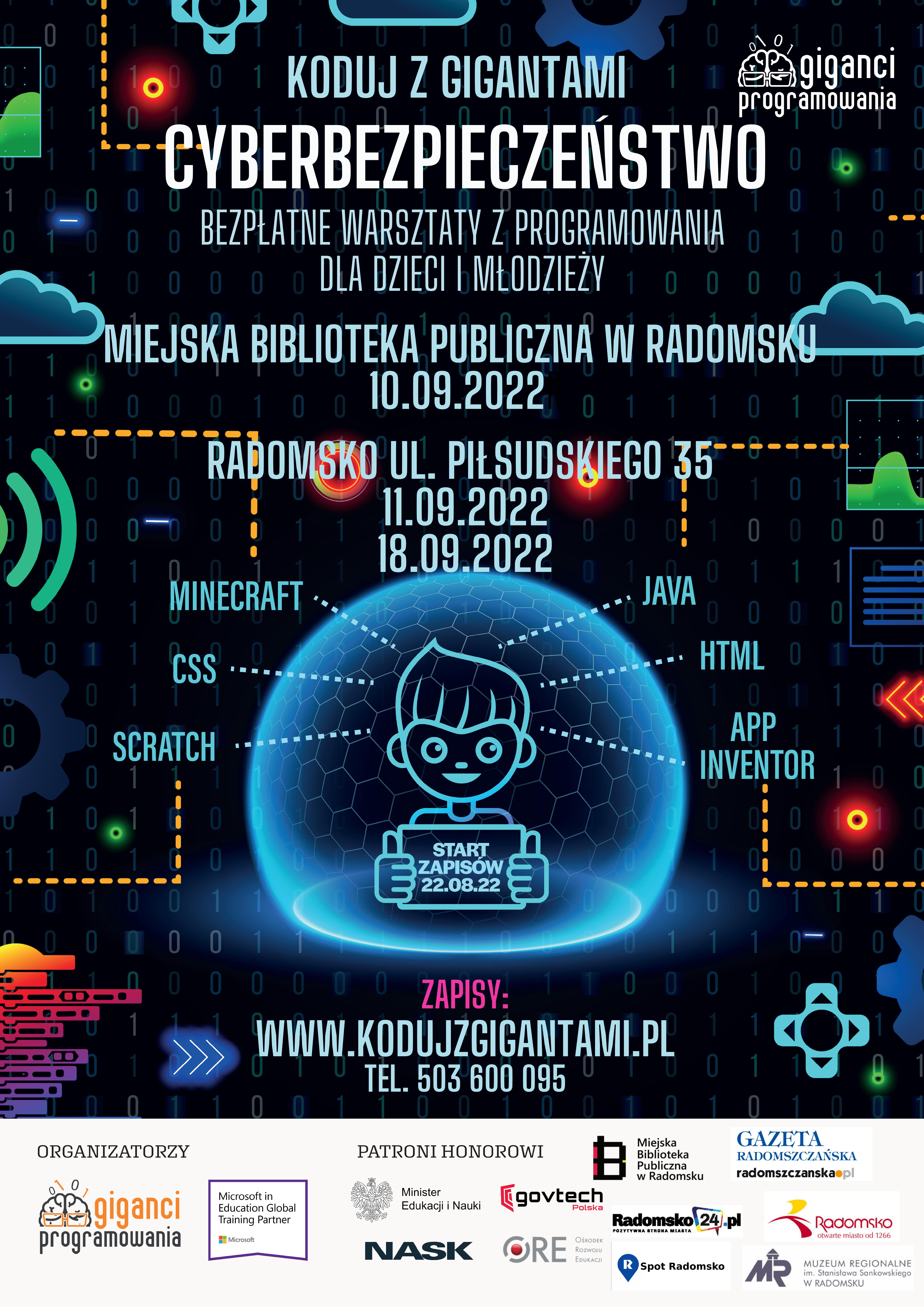 Zapisy na Koduj z Gigantami Cyberbezpieczeństwo" wystartowały!
