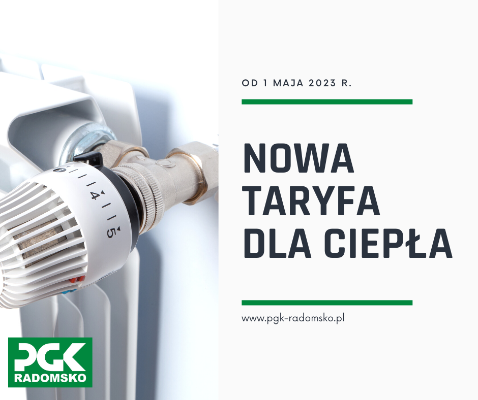 Zmiana taryfy dla ciepła od 1 maja