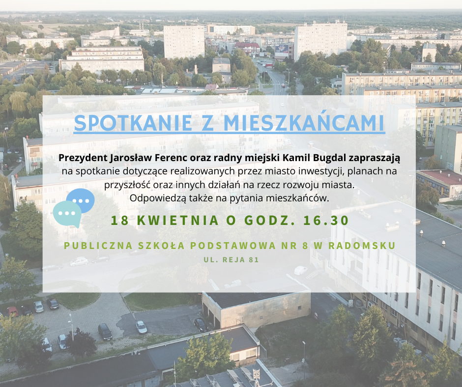 Porozmawiajmy o sprawach ważnych dla miasta - zaproszenie na spotkanie