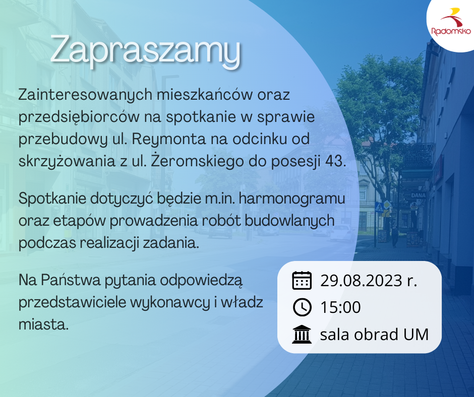 Spotkanie w sprawie przebudowy ul. Reymonta