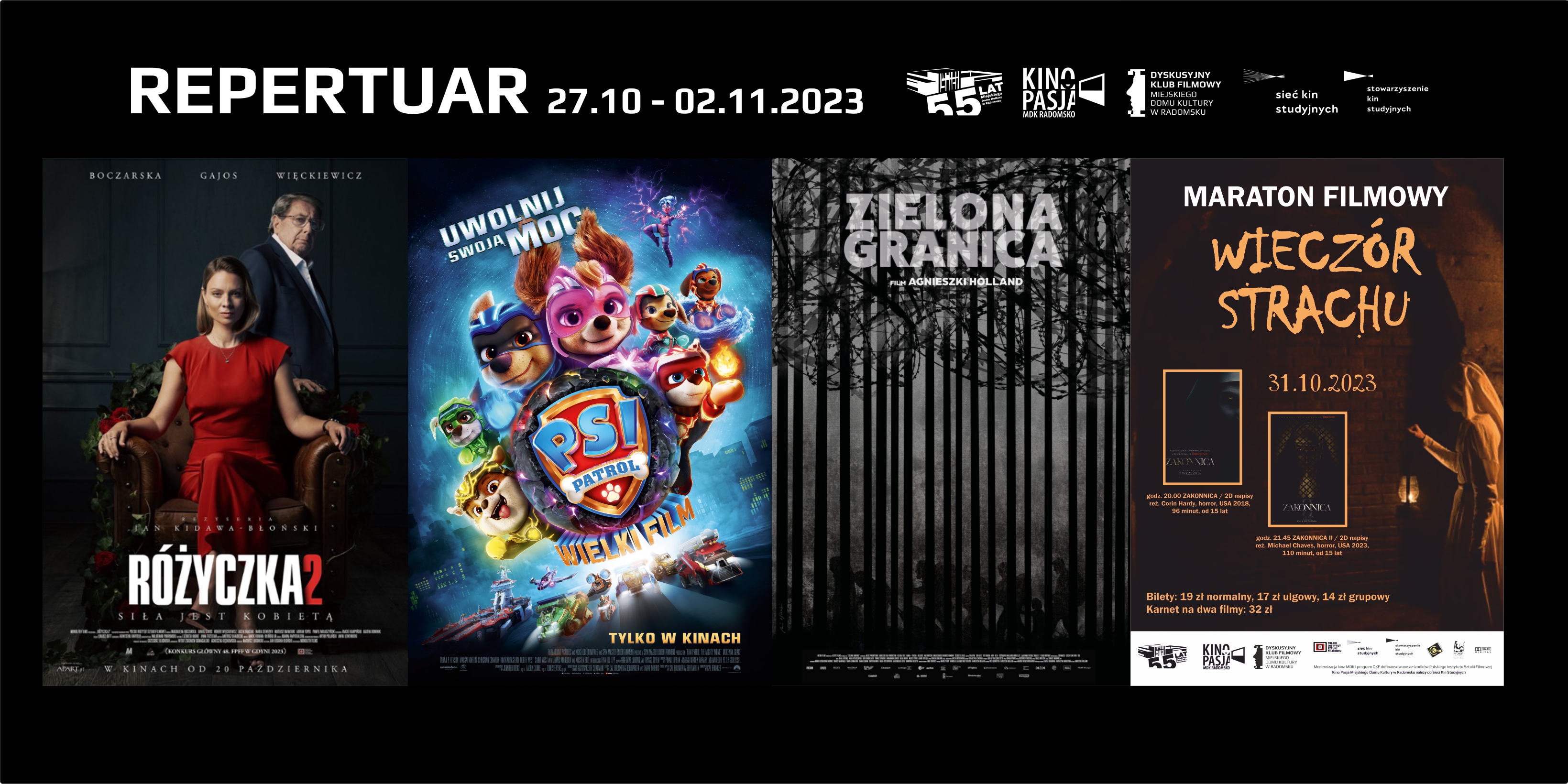 Repertuar Kina Pasja 27.10 - 02.11.2023 r.