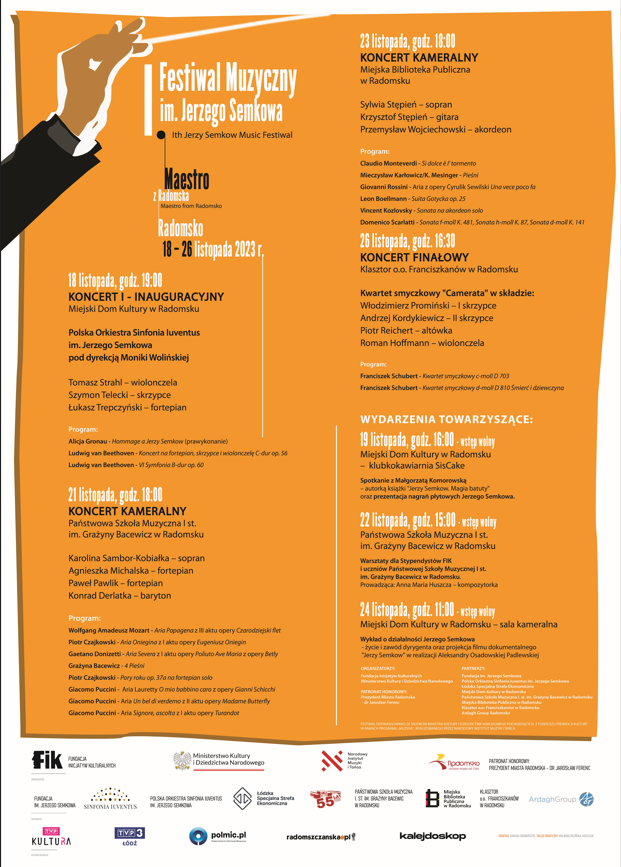 Festiwal Muzyczny im. Jerzego Semkowa „MAESTRO z RadomSKA”