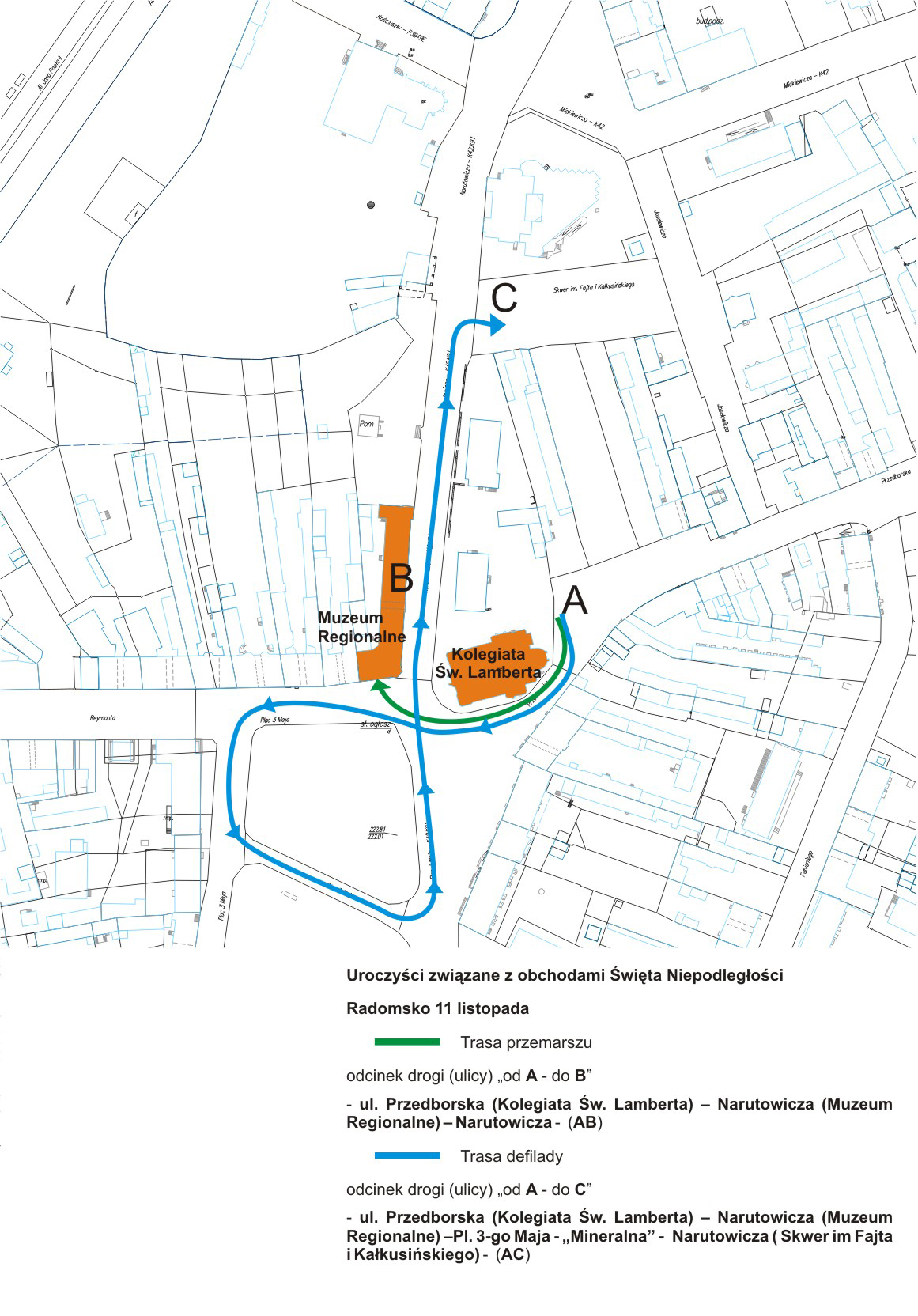 trasa 11 listopada 23