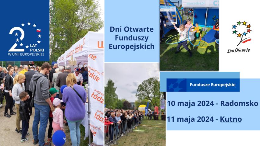 Dni Otwarte Funduszy Europejskich już 10 maja w Radomsku