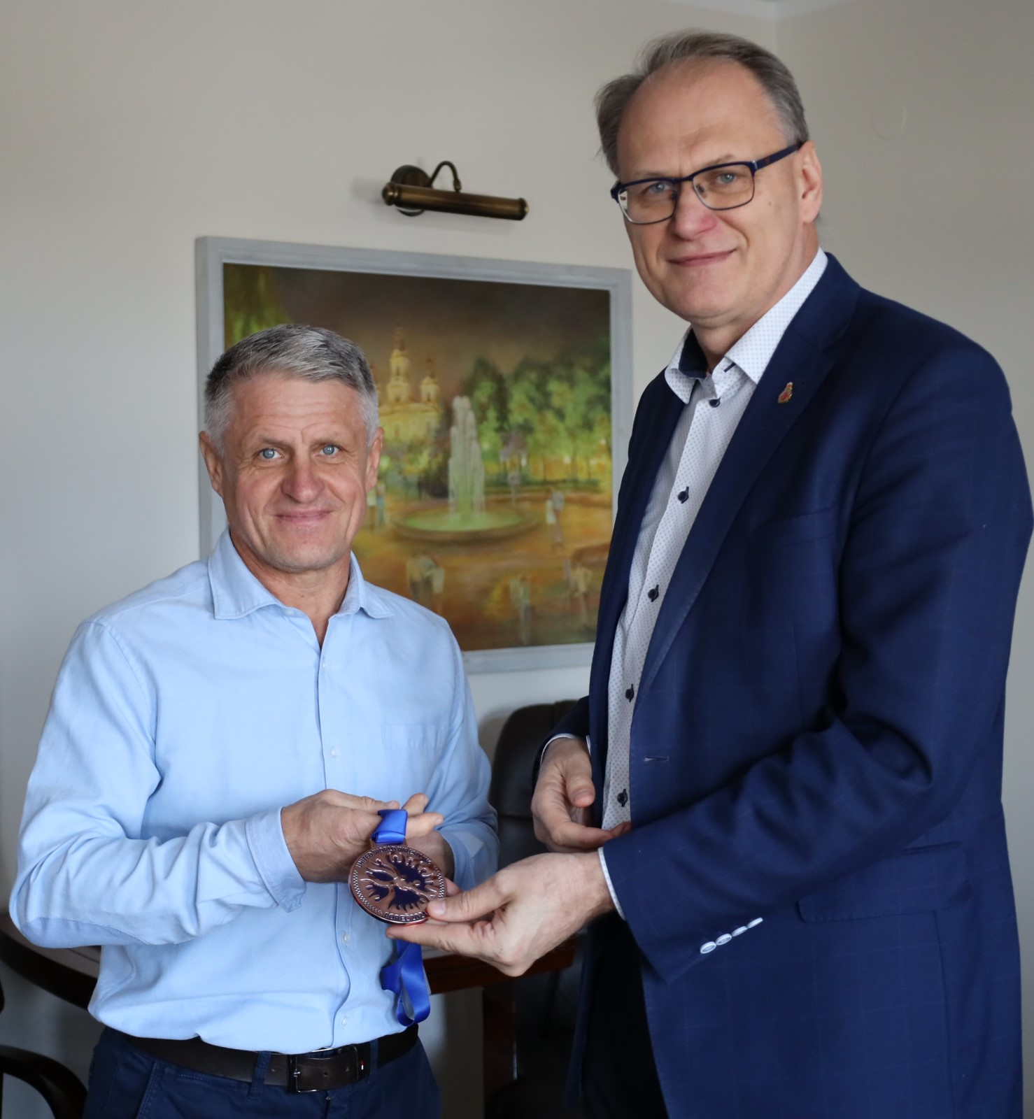 Brązowy medalista Mistrzostw Świata Jacek Kuśmierek odebrał gratulacje od prezydenta