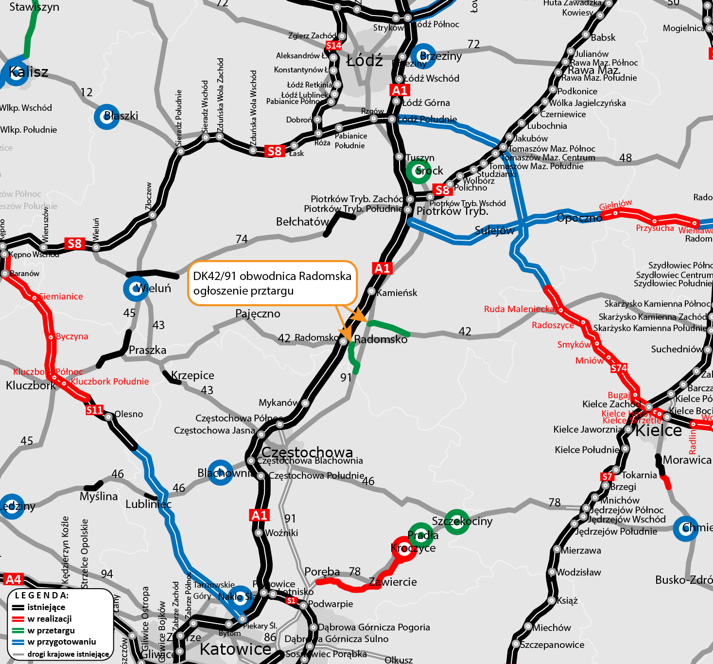 Otwarto oferty w przetargu na budowę obwodnicy Radomska