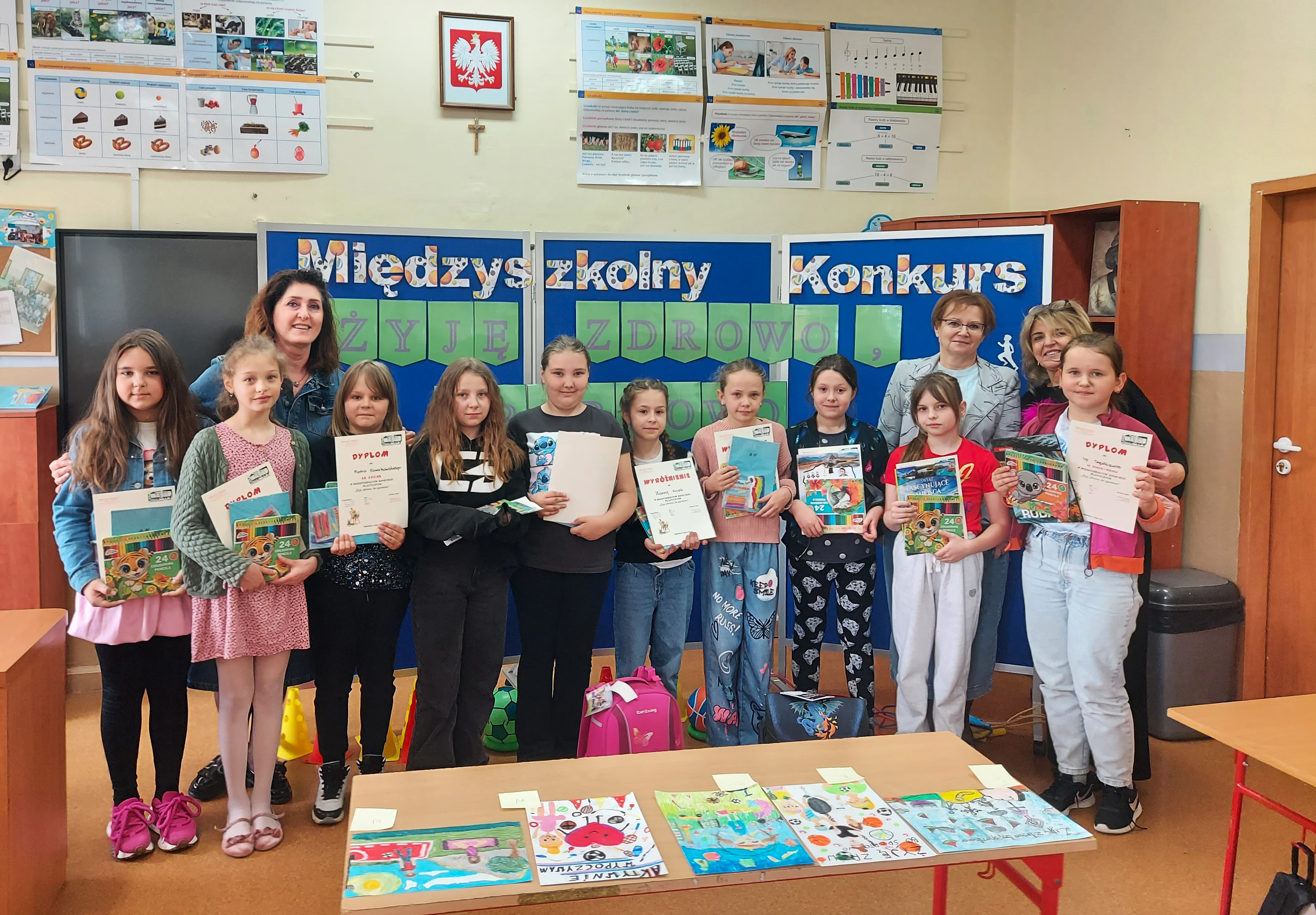 "ŻYJĘ ZDROWO, BO SPORTOWO" - konkurs plastyczny w PSP nr 2