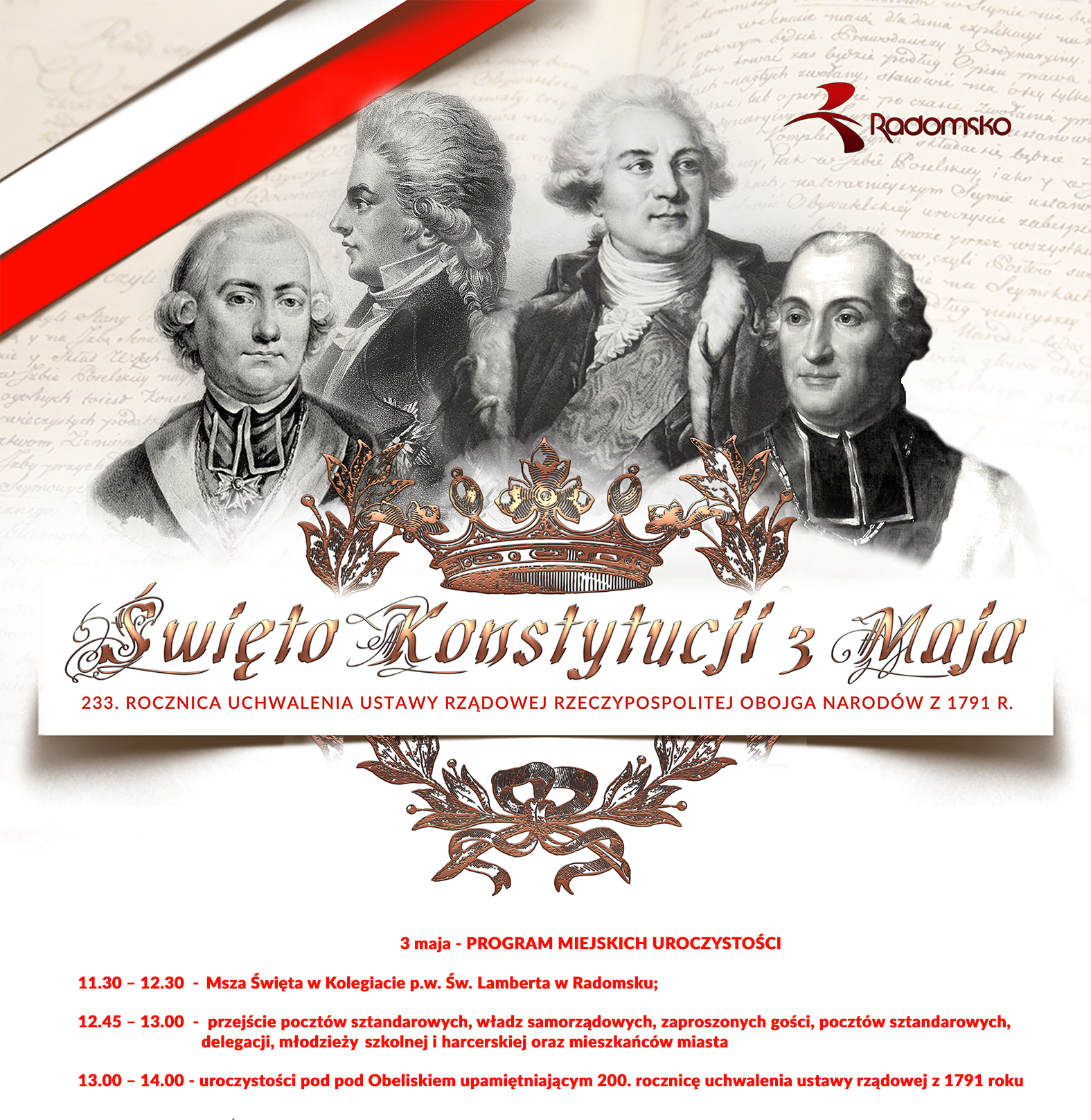 Miejskie obchody Święta Konstytucji 3 Maja
