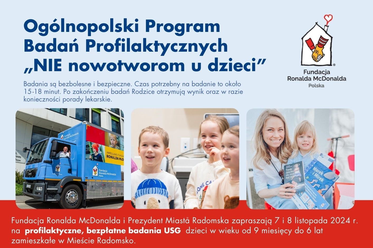 „NIE nowotworom u dzieci” Fundacji Ronalda McDonalda w Radomsku