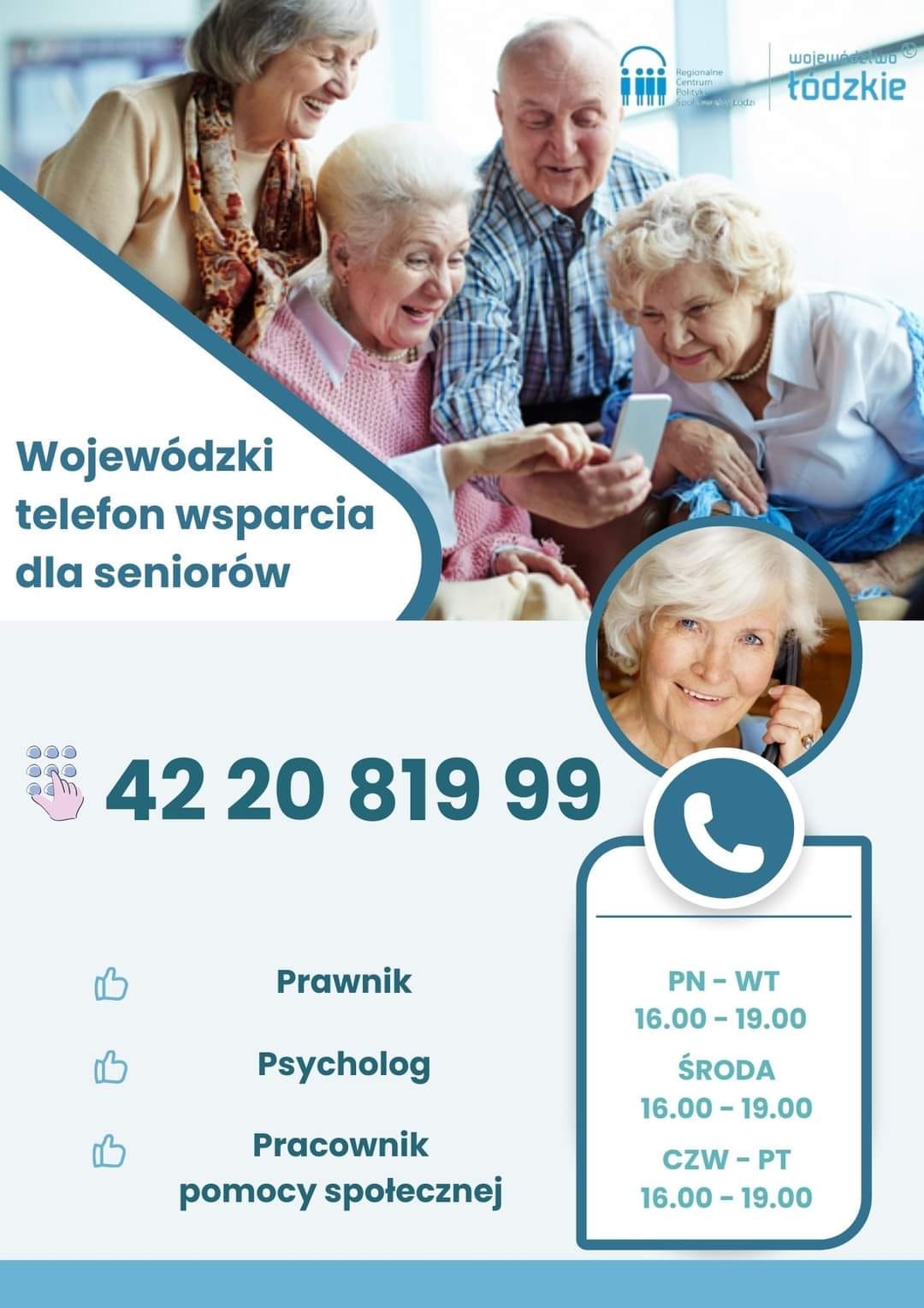 Wojewódzki telefon wsparcia dla Seniorów