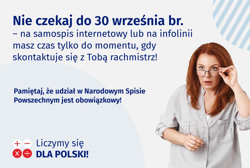 Nie czekaj na rachmistrza! Spisz się jak najszybciej samodzielnie!